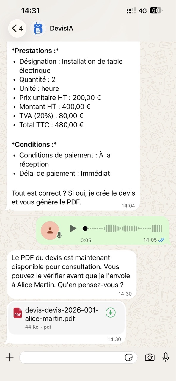 Le PDF est généré